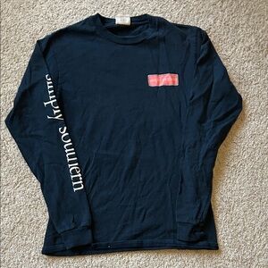 Simply Southern Dark Blue Long Sleeve Tee